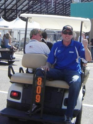 David Reutimann Wearing His Moses Smith Racing Hat