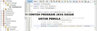 11 Contoh Program Java Dasar