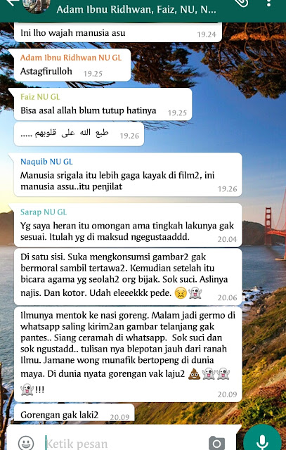 Bocor, Percakapan Grup Garis Lurus Penuh Bahasa Binatang