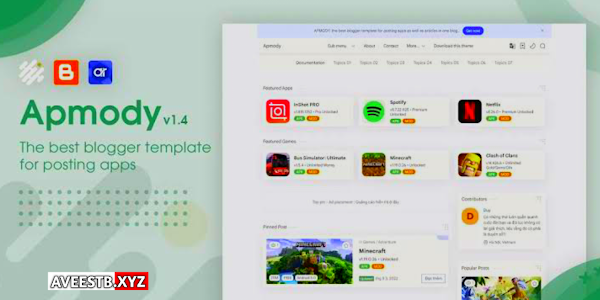 Apmody v1.5 - Best App Store Blogger Template