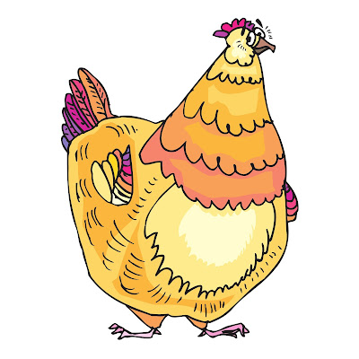 50+ Pencil sketch and Cartoon Images of Chicken