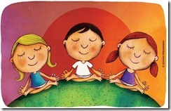 criancas meditando