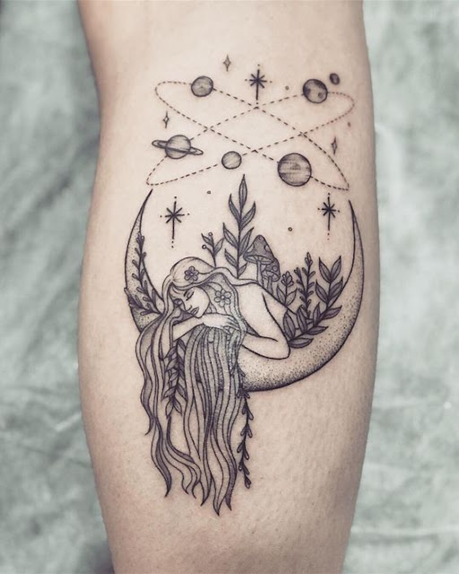 t need a large style that is visible all of the time 28+ Amazing Sun And Moon Tattoos for Best Friends To Rock In 2019