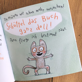 Bilderbuch „Katz und Maus wollen hier raus“ von Günther Jakobs, erschienen im Carlsen Verlag, Rezension Kinderbuchblog Familienbücherei