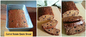 Carrot Raisin Quick Bread Recipe @ treatntrick.blogspot.com