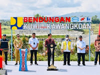  Presiden Jokowi Resmikan Bendungan Kuwil Kawangkoan di Kabupaten Minahasa Utara