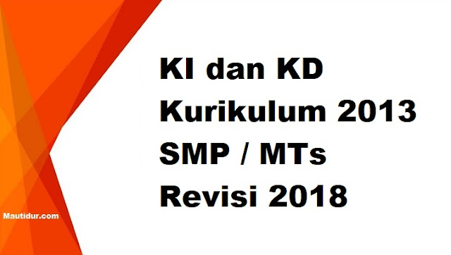 KI dan KD Kurikulum 2013 SMP