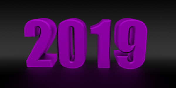 2019 happy new year 3d png images