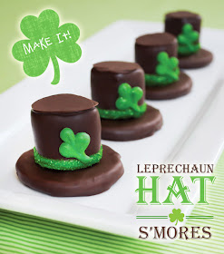 St Patrick's Day treats recipe: leprechaun hats smores