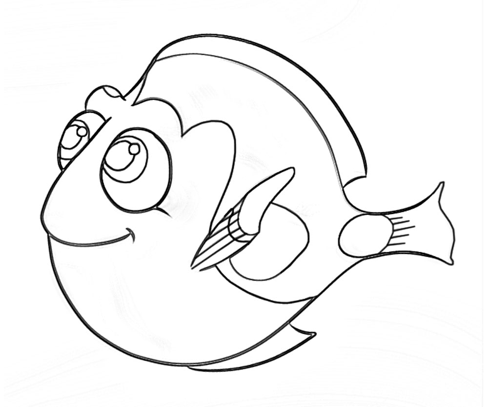 1 Top Finding Dory Printable Coloring Pages