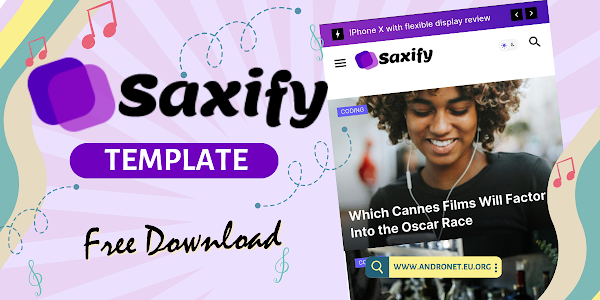 SAXIFY - Template Blog Premium yang Keren dan Responsif