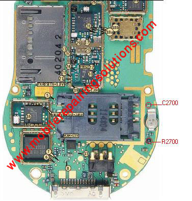 6085 display ic jumper. Nokia 6630 Sim ic jumper,