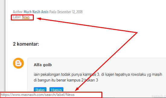 cara membuka alamat blog 