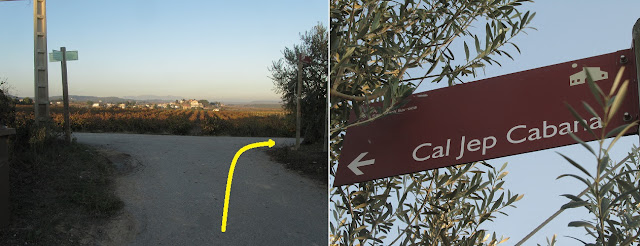 La Bisbal del Penedès a Montserrat; Cal Jep Canaba, al límit de la frontera entre el terme de Sant Martí Sarroca i de Guardiola Font Rubí