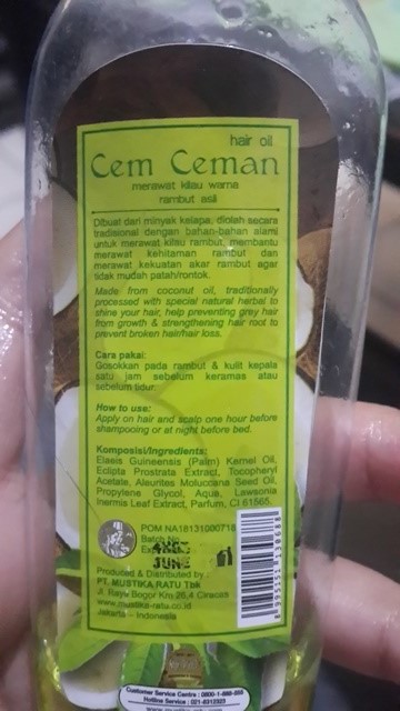 Jolie Aventuriere Review Mustika Ratu Cem Ceman Hair Oil