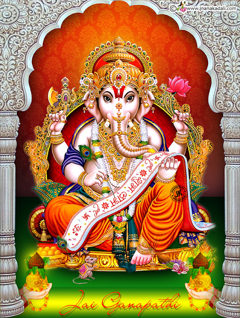 Lord Vinayak Wallpapers For Whats App Sharing-Namo Ganapathi Images ...