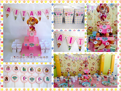 Kit de cumpleaños patrulla canina niña