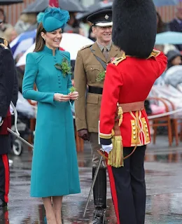 Prince and Princess of Wales attend St Patrick's day parade