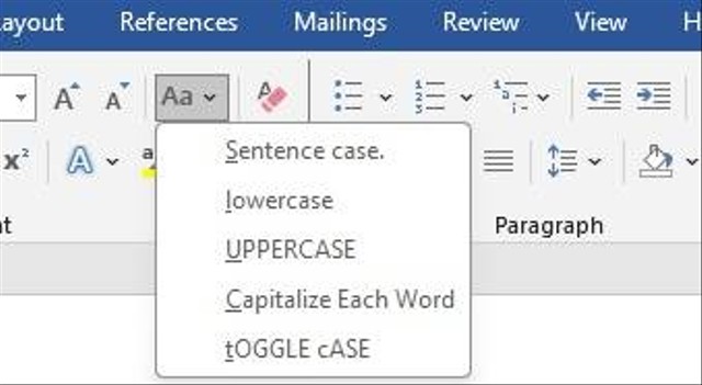 Cara Mengubah Huruf Kecil menjadi Kapital ataupun sebaliknya di Word