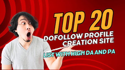 Top 20 Dofollow Profile creation site list with high DA and PA.