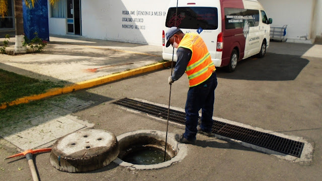 A fin de prevenir inundaciones, SOAPAMA lleva a cabo trabajos de desazolve