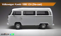 miniatura kombi salvat 1/24 teto alto die-cast