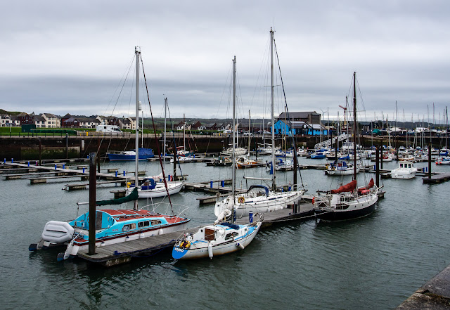 Photo of a grey day at Maryport Marina on Saturday