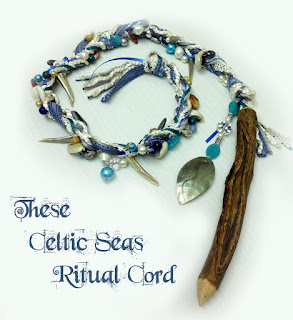 These Celtic Seas Ritual Cord from MoonsCrafts in blues )0(