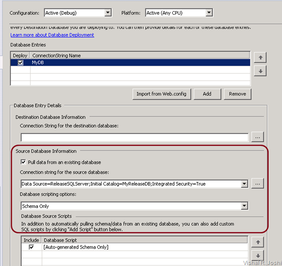 Deploy SQL Tab