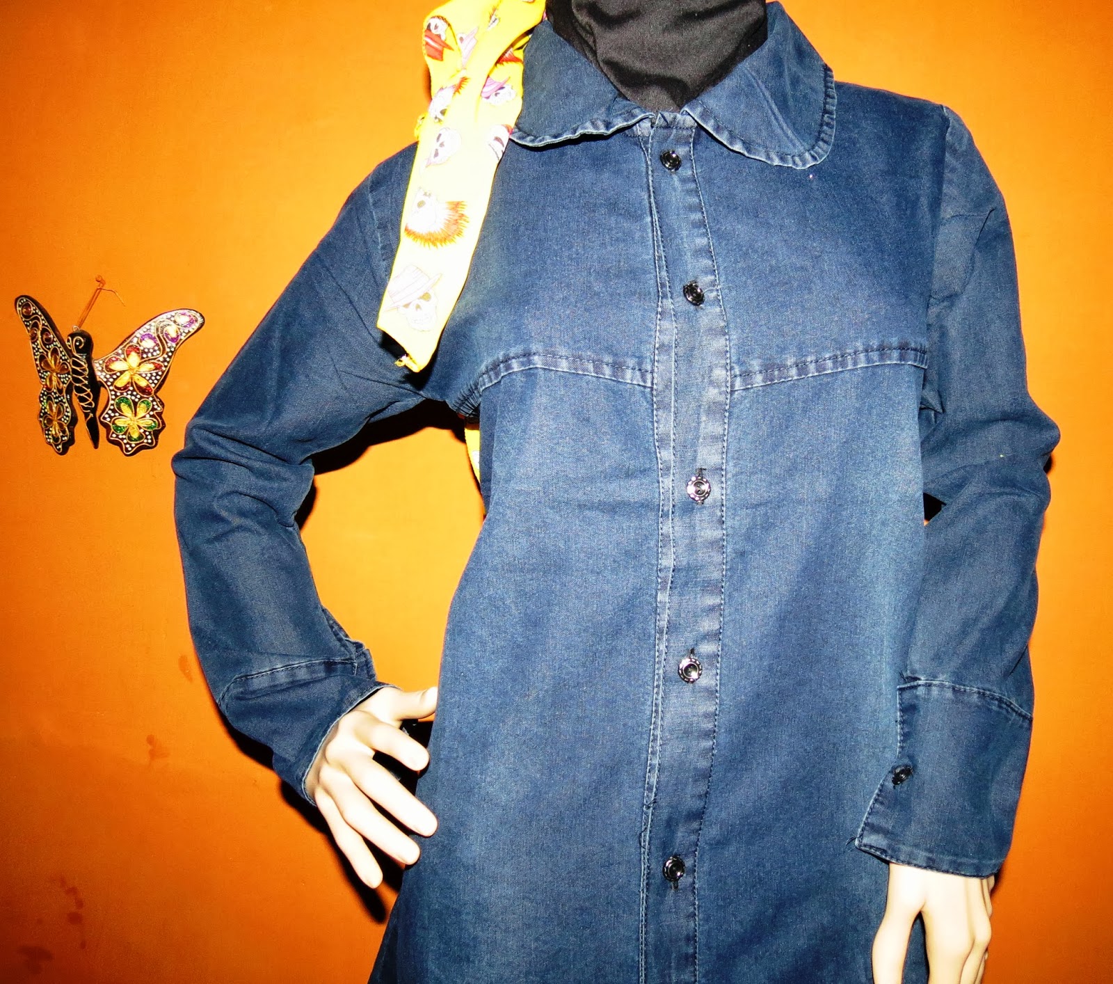  Atasan  Jeans Lavia AJ930 Grosir Baju  Muslim Murah Tanah 