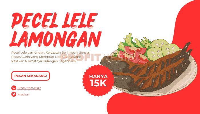 banner promosi pecel lele