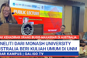 Peneliti Dari Monash University Australia Beri Kuliah Umum di Kampus UNM