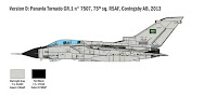 Italeri 1/48 TORNADO GR.1/IDS - GULF WAR (2783) Colour Guide & Paint Conversion Chart