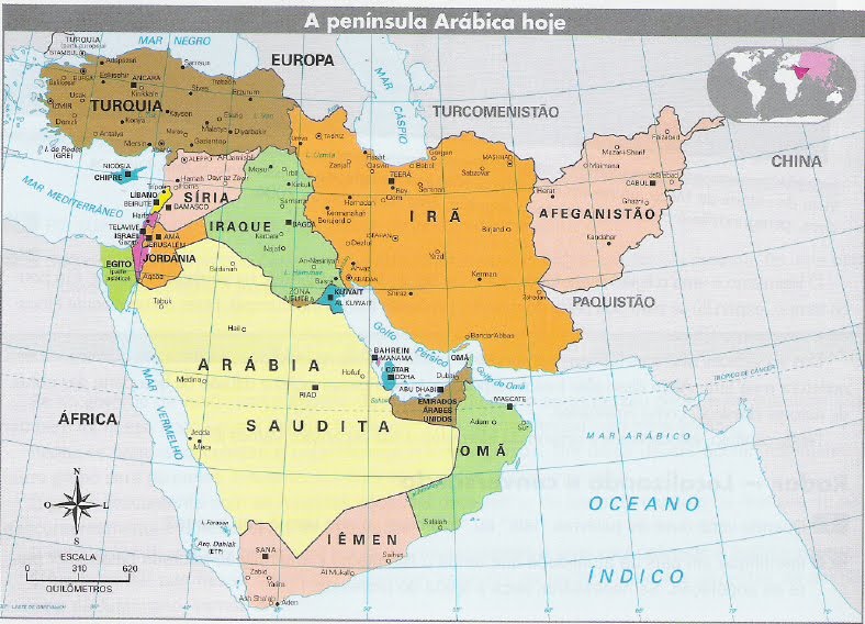 Países do Oriente Médio Oriente Médio