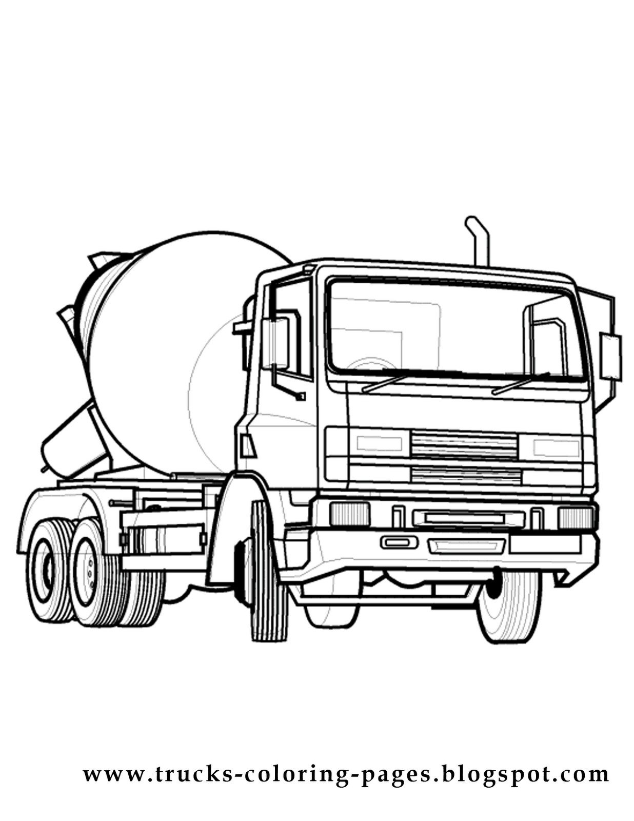 Coloring Pages Trucks 9
