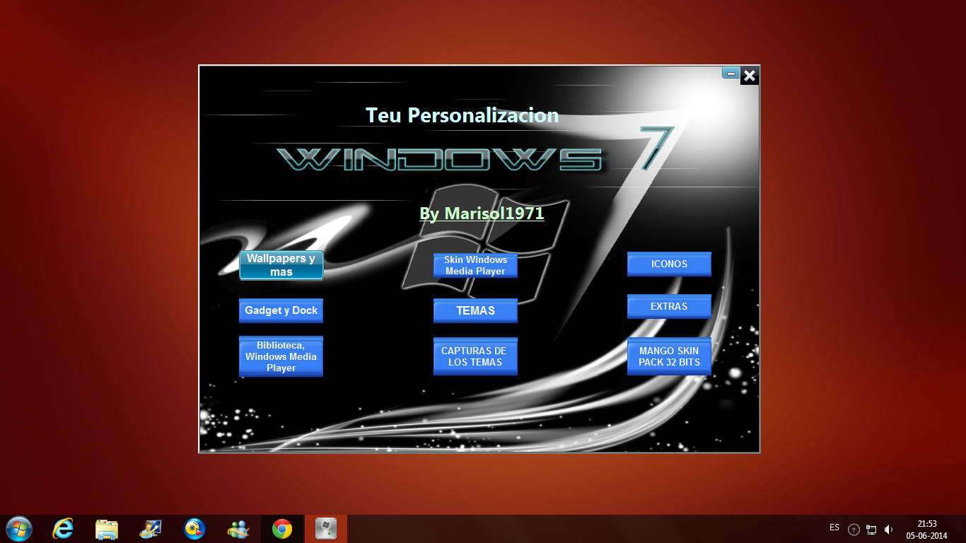 Teu de Personalización Windows 7 en Español  Gratis 