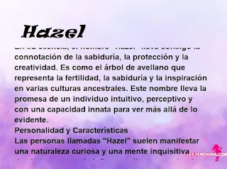 significado del nombre Hazel