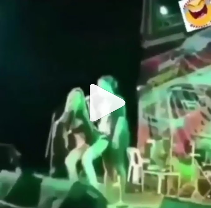 Man Kicked Out Of A Stage For Harassing Oyinbo Female Artist While Performing