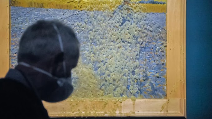 Újabb Van Gogh-festményt öntöttek le klímaterroristák