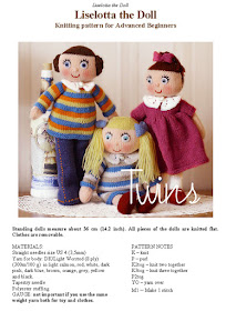 knitted doll, knitted toy