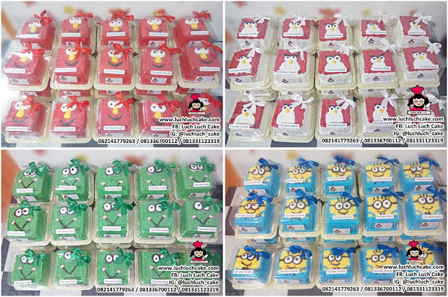 Souvenir ulang tahun mini cake 10cm