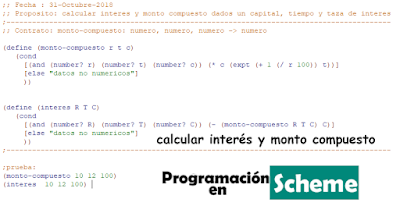 calcular interés y monto compuesto racket