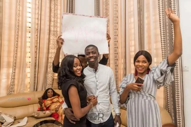  Photos: Nigerian guy proposes to his girlfriend of 15 years