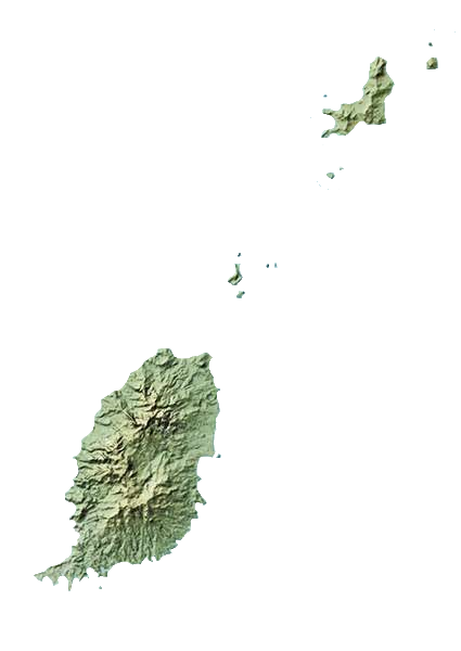 Grenada Relief Map