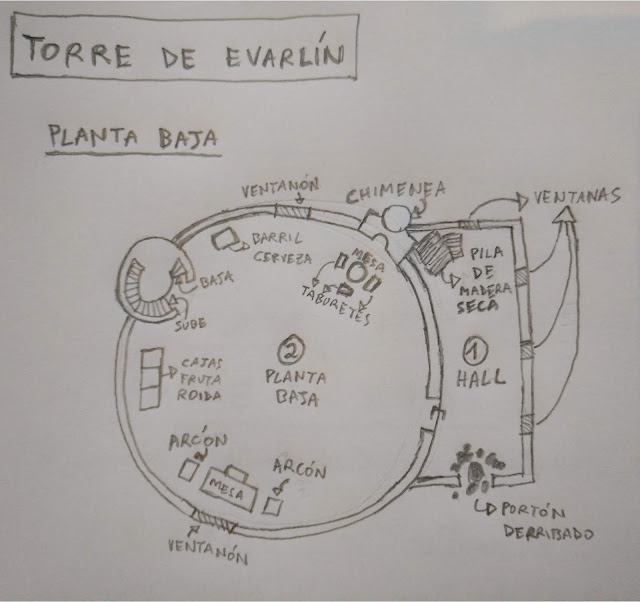 Torre de Evarlín, planta baja