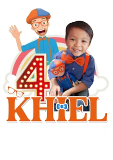 Blippi Cake topper Template