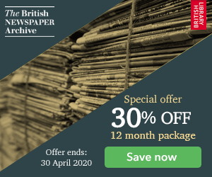 https://www.awin1.com/cread.php?awinmid=5895&amp;awinaffid=123532&amp;ued=https%3A%2F%2Fwww.britishnewspaperarchive.co.uk%2Faccount%2Fsubscribe%3FPromotionCode%3DBNA30APRIL20G