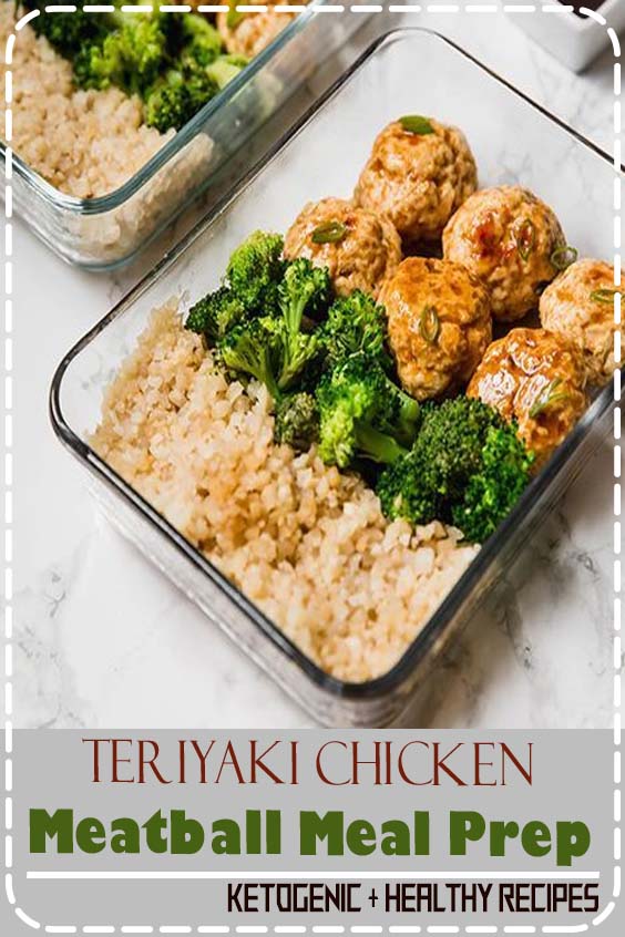 This teriyaki chicken meatball meal prep recipe is great for prepping on the weekend to have lunches or dinners for the week! It's paleo, whole30, AIP and an all-around healthy lunch option.