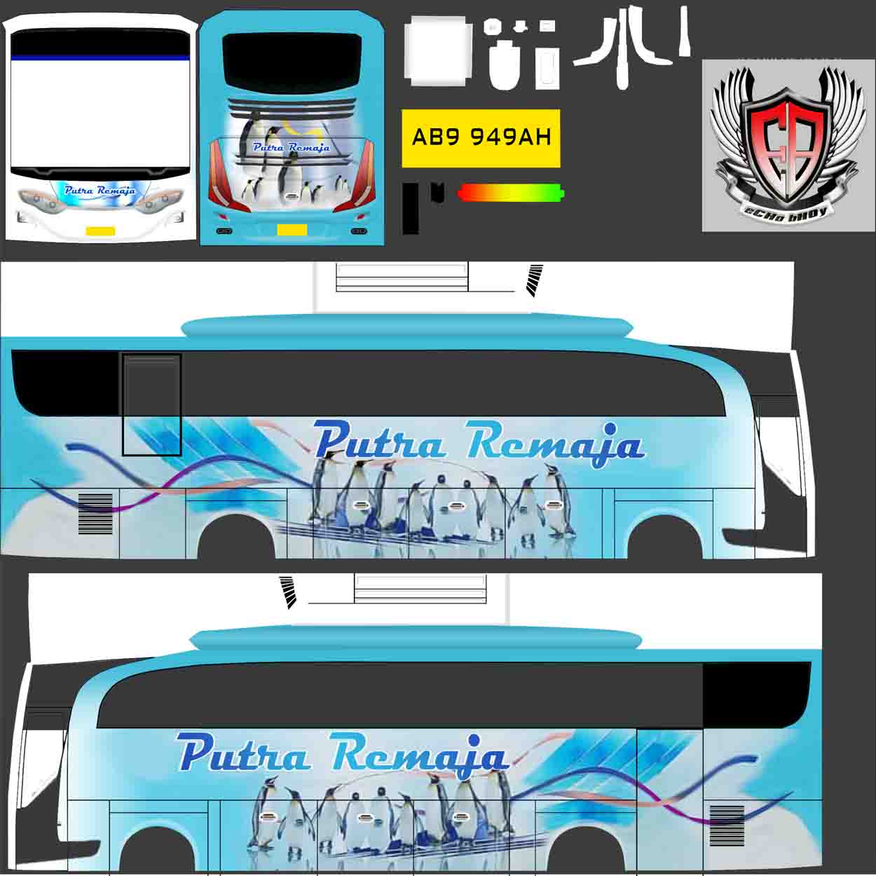 template bussid putra remaja