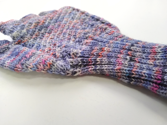 Koi Pond Fingerless Gloves Close-Up